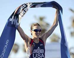 L'Américaine Gwen Jorgensen remporte le triathlon de San Diego