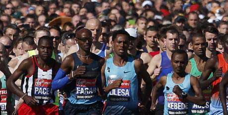 Mo Farah Marathon de Londres 2013